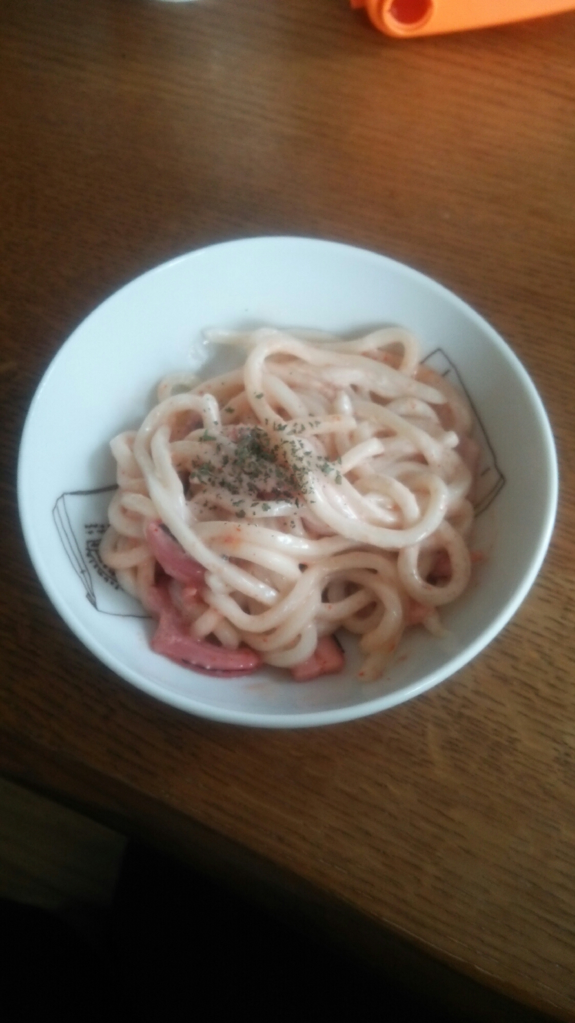 イカ塩とたらこのマヨうどん