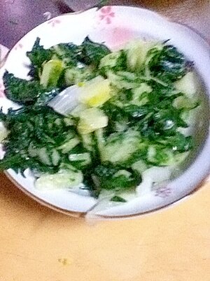 京菜の浅漬け シンプルイズベスト レシピ 作り方 By とりあえず乾杯 楽天レシピ