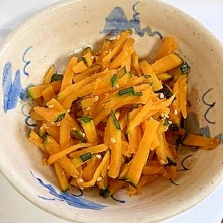 かぼちゃのきんぴら　塩コショウ味