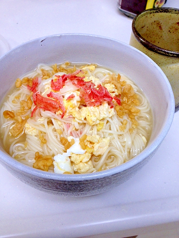 生姜でポカポカ卵あんかけ素麺