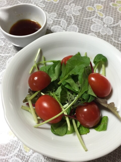 ドレッシングがとても美味しかったです(*^^*)他のサラダにも使ってみたいです☆レシピありがとうございます。