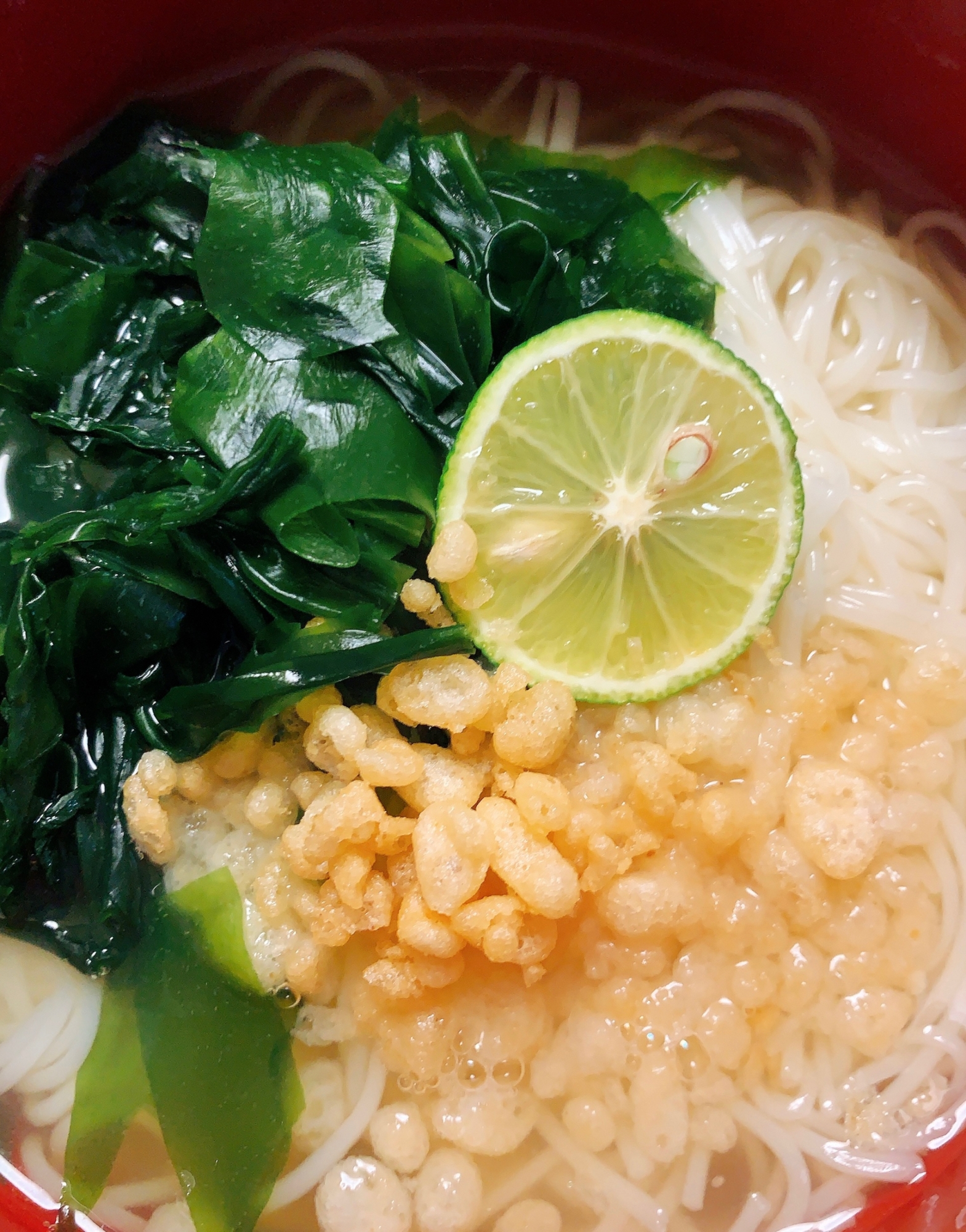 すだち香る☆わかめそうめん