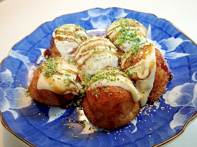 チーズ すりごま 青のりのたこ焼き レシピ 作り方 By ぷ みぃまま 楽天レシピ