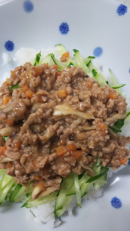 時短☆豚ひき肉のコチュジャンそばろ丼☆