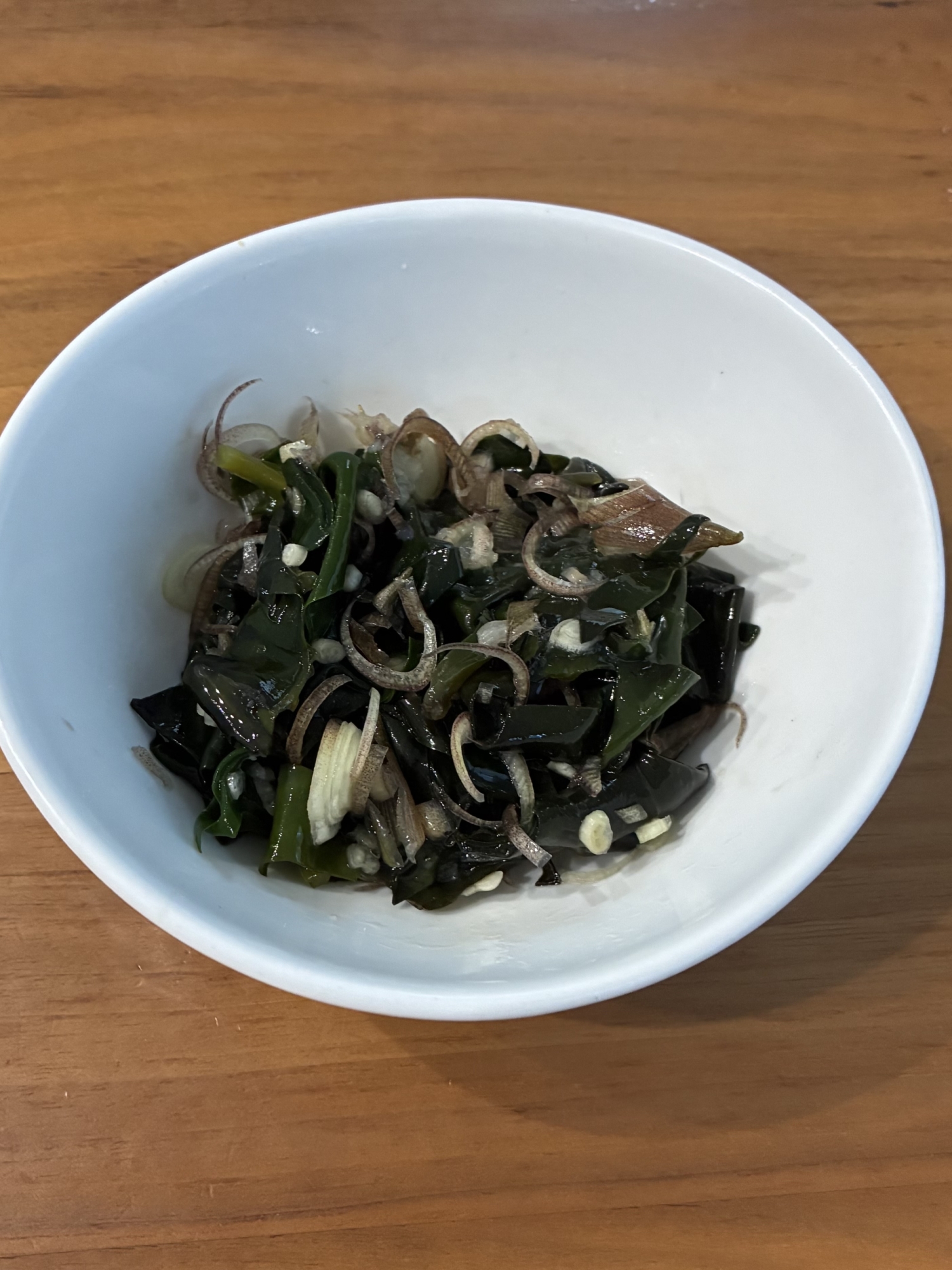 わかめとみょうがの生姜和え