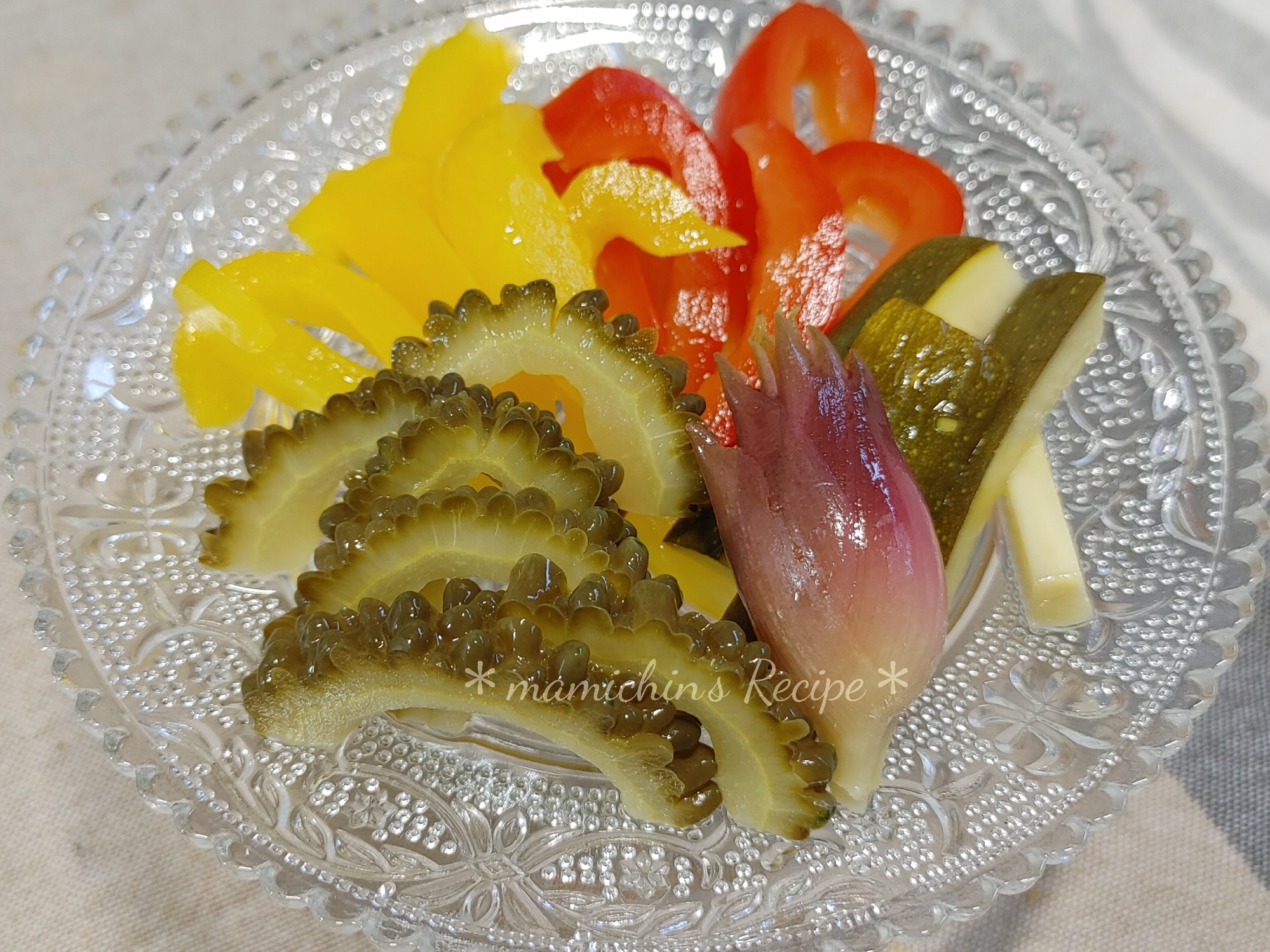 ゴーヤ✽夏野菜のピクルス