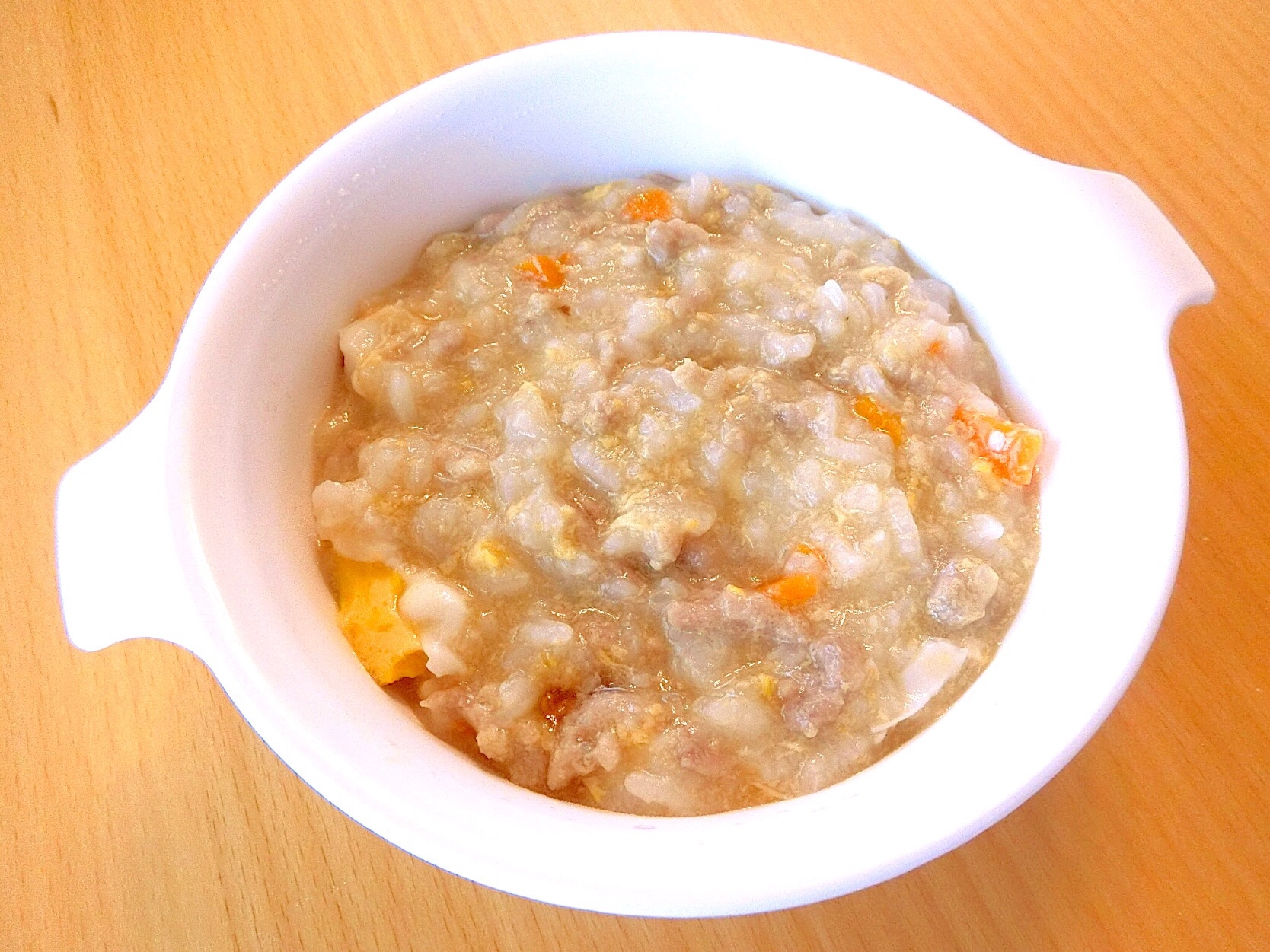 離乳食 後期 豚ひき肉とたまごとにんじんのおかゆ レシピ 作り方 By 安くて 早くて 美味しい 楽天レシピ 離乳食 後期 豚ひき肉とたまごとにんじんのおかゆ レシピ 作り方 By 安くて 早くて 美味しい 楽天レシピ