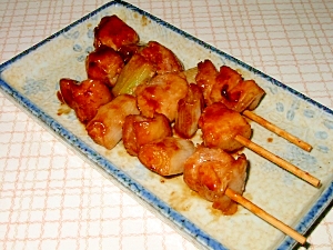 焼き鳥ももねぎ串 レシピ 作り方 By Kutukutsu 楽天レシピ