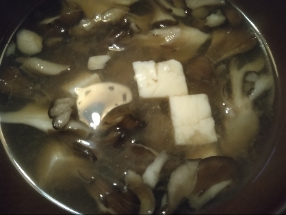 舞茸と豆腐の味噌汁