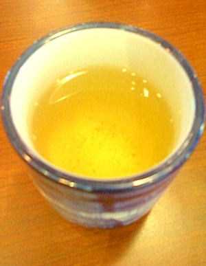 ☆*レモン果汁入り緑茶割り焼酎☆。.:*:・'゜★