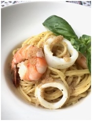 アマランサスのシーフードパスタ レシピ 作り方 By 築地 豆雑穀問屋 三栄商会 楽天レシピ