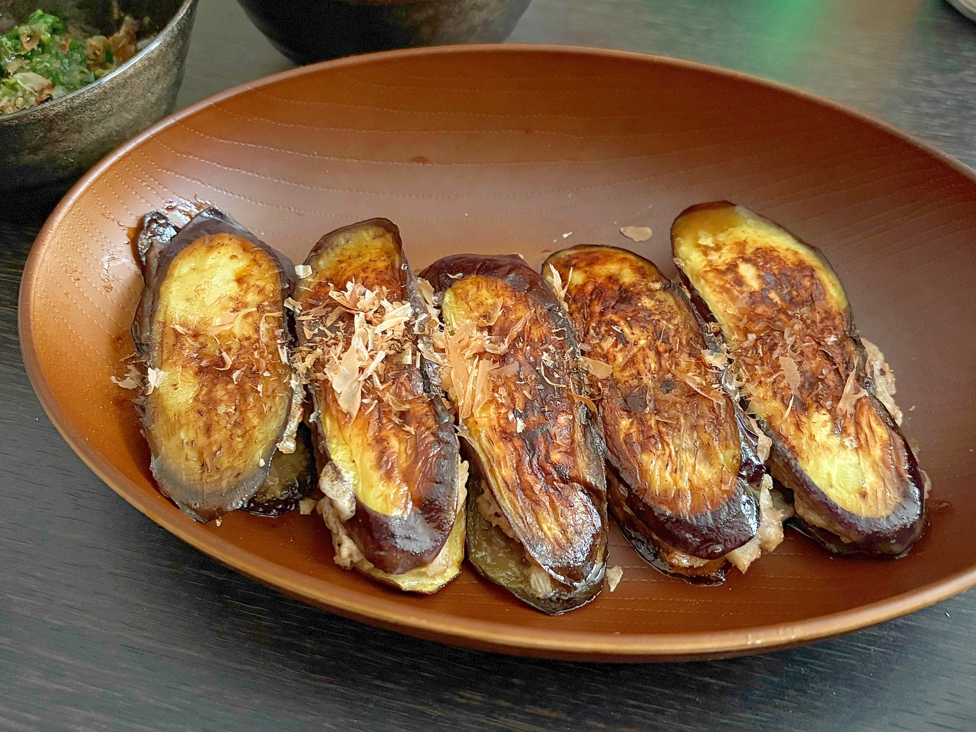 ナスのはさみ焼き