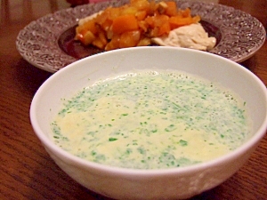 余ったイタリアンパセリと豆乳で簡単スープ