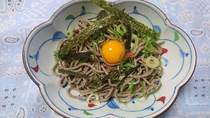 梅と岩海苔の冷やしそば