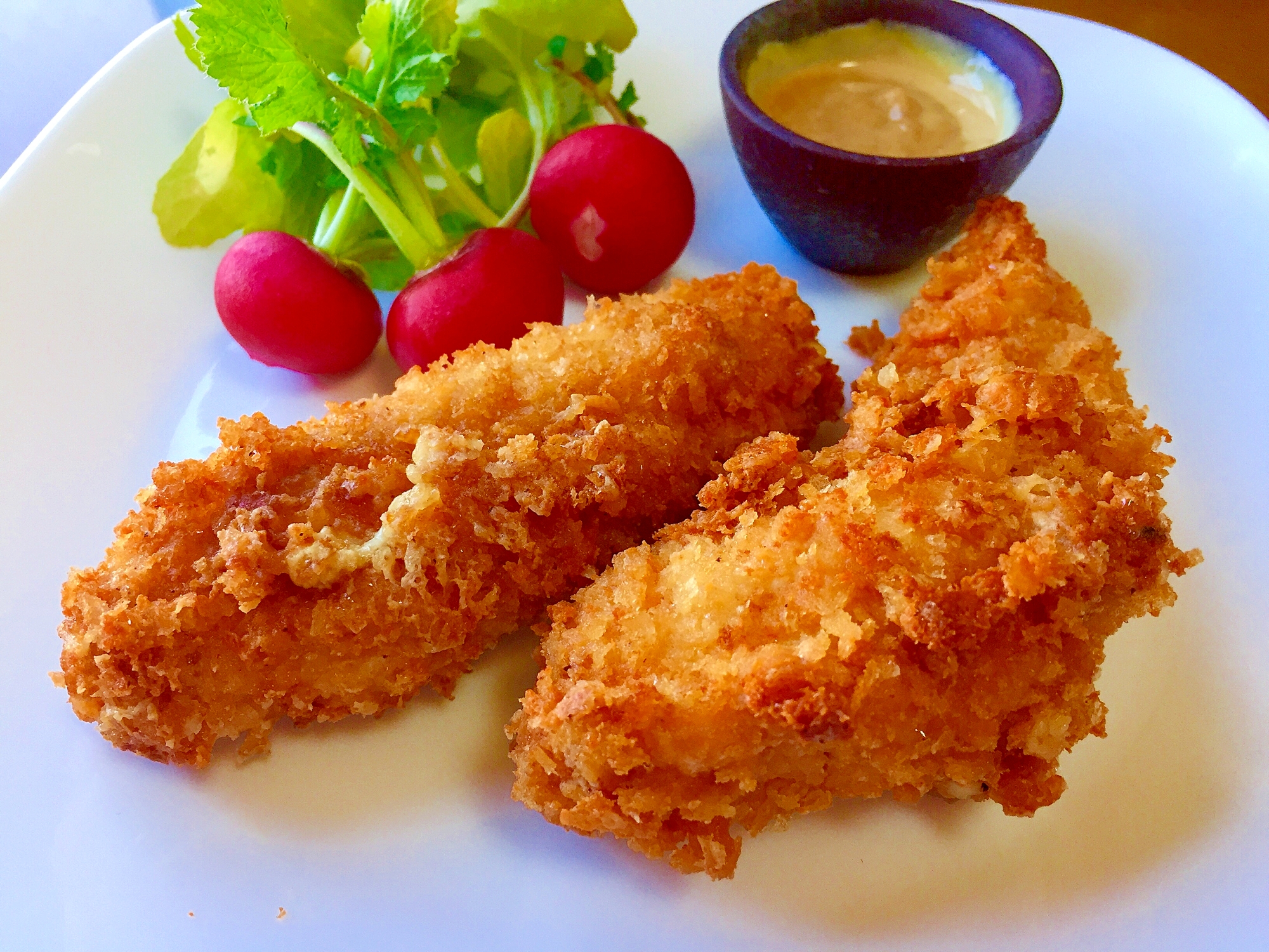 梅マヨネーズが相性抜群!ササミチーズカツ