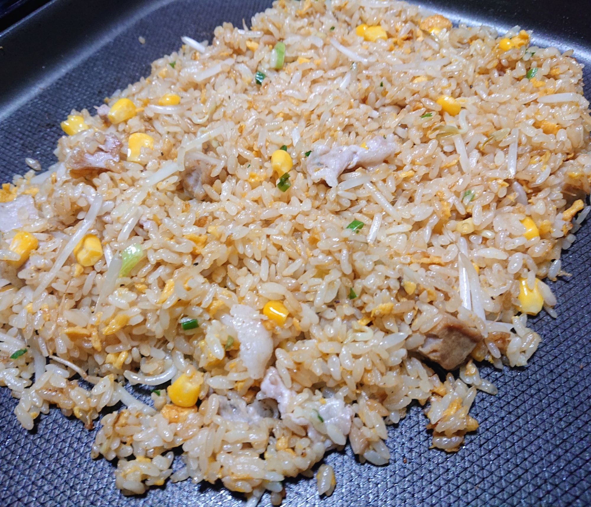 ホットプレートで☆家族炒飯