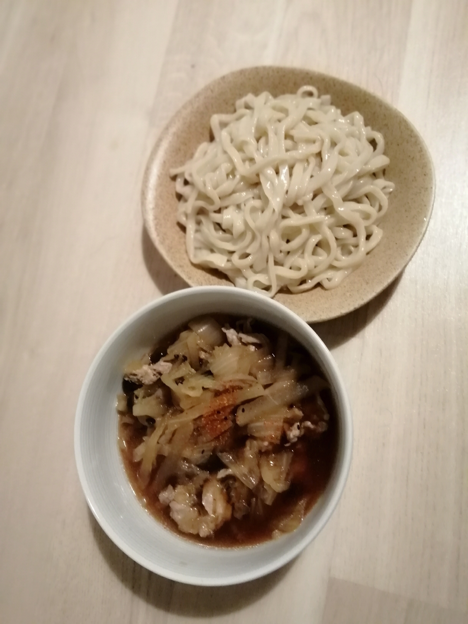 肉汁つけうどん