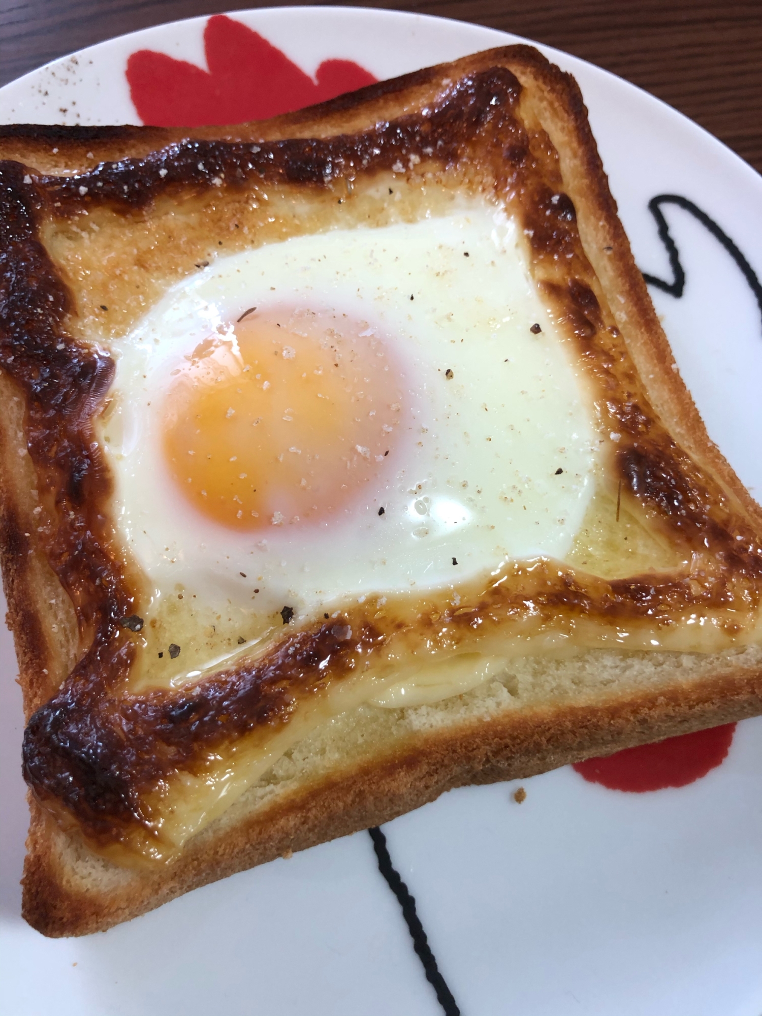 卵とマヨネーズのトースト