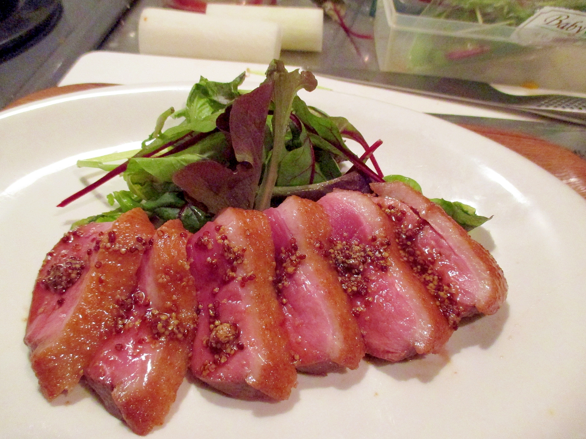 鴨ロースの蒸し煮