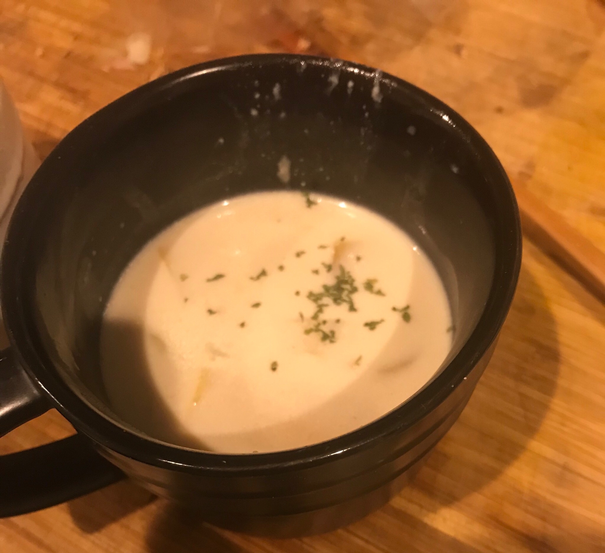 ベーコンと白菜のクリームスープ
