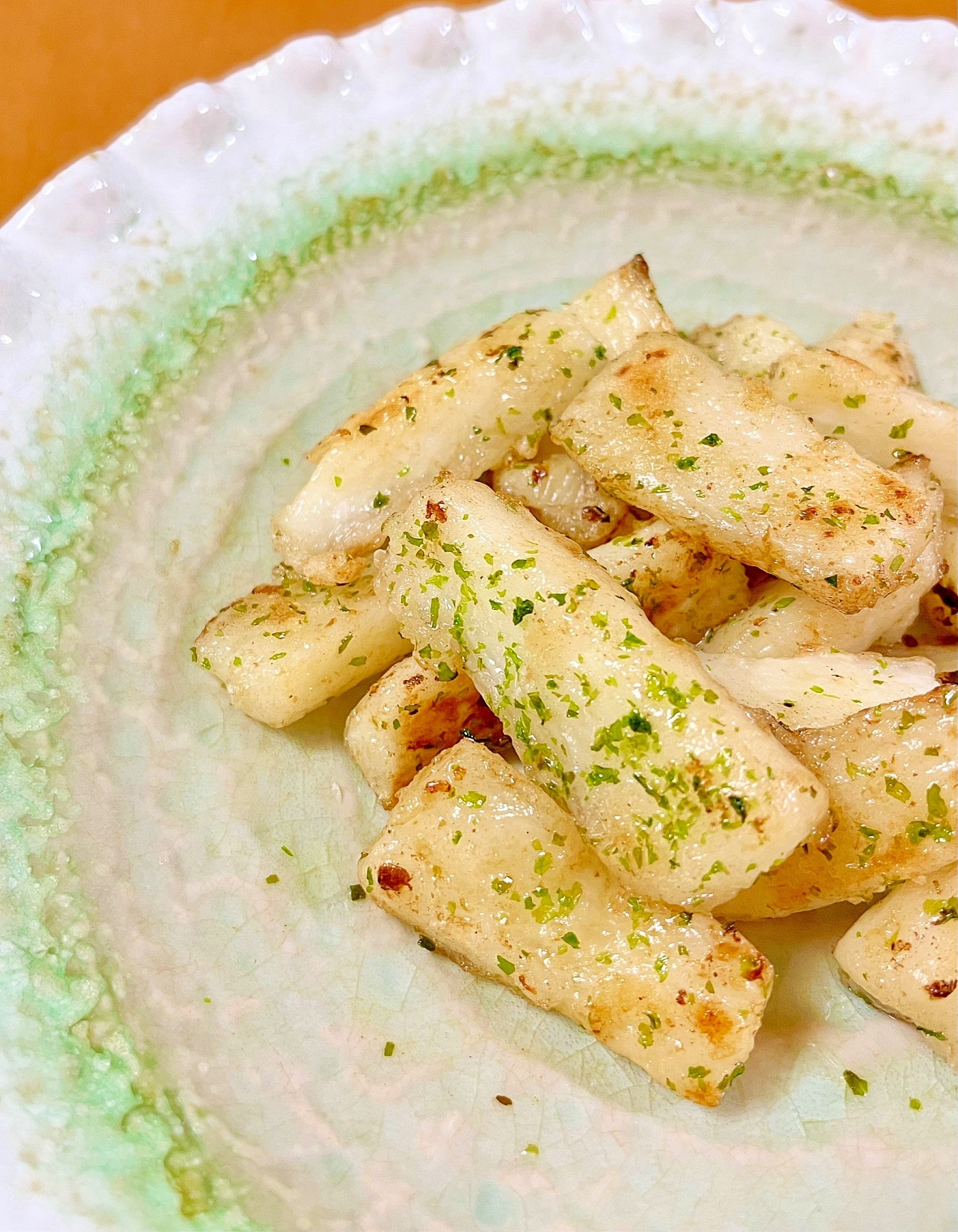 速攻おつまみ☆長芋の青のりバター焼き