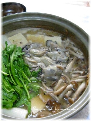 あったかほっこり”牡蠣の土手鍋”