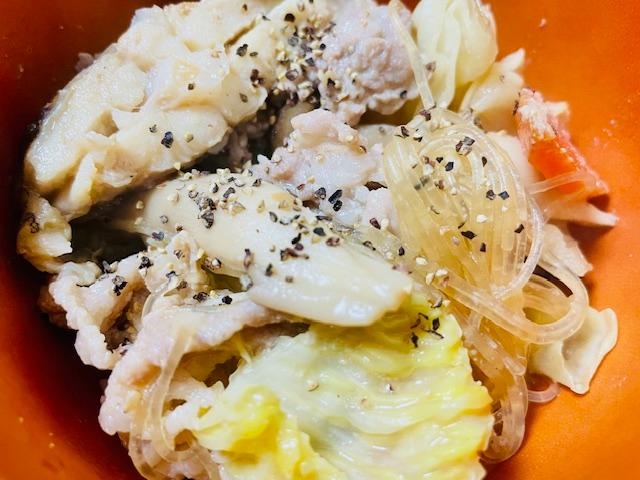 鍋だけの簡単調理！豆乳鍋