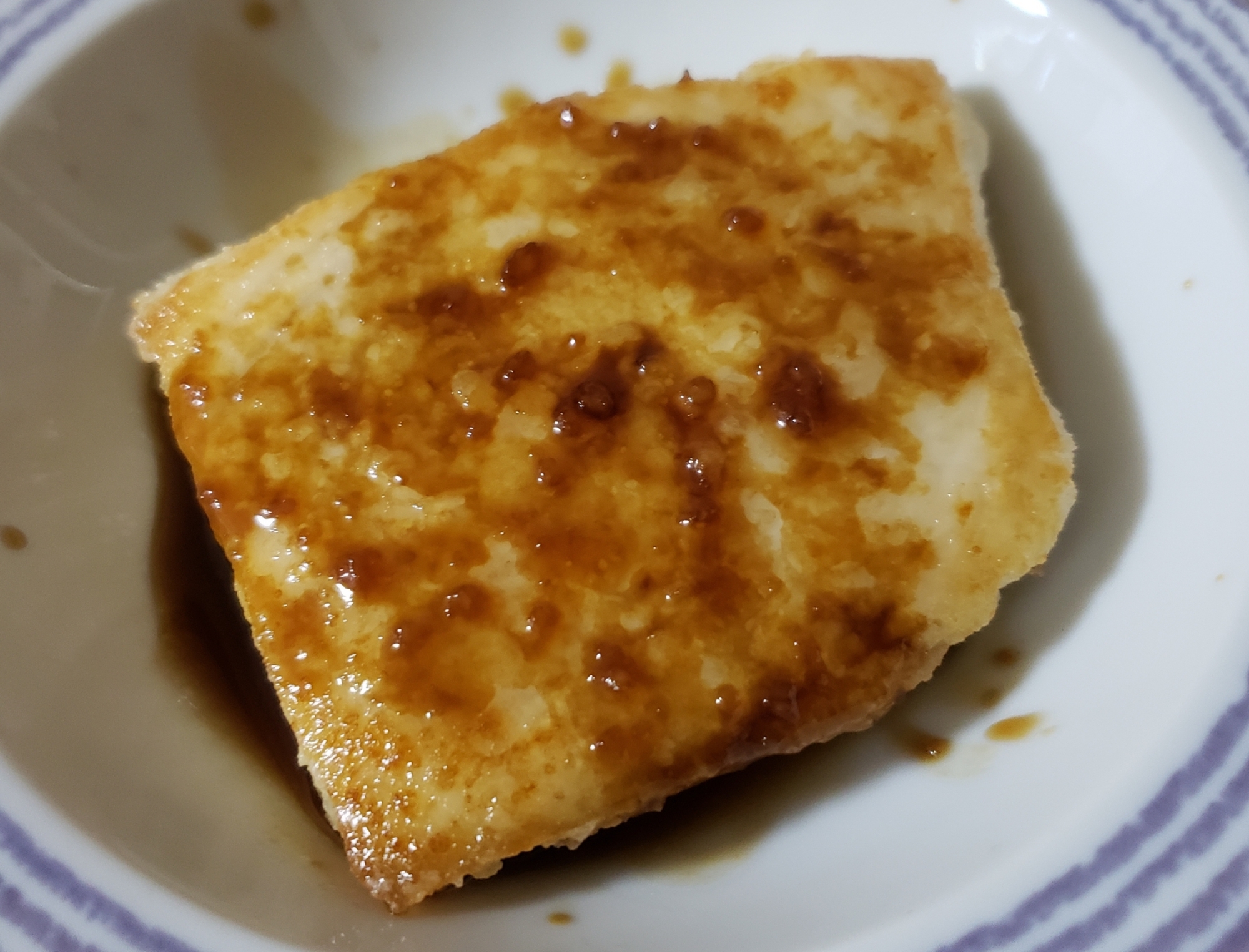 メカジキの醤油ソースがけ