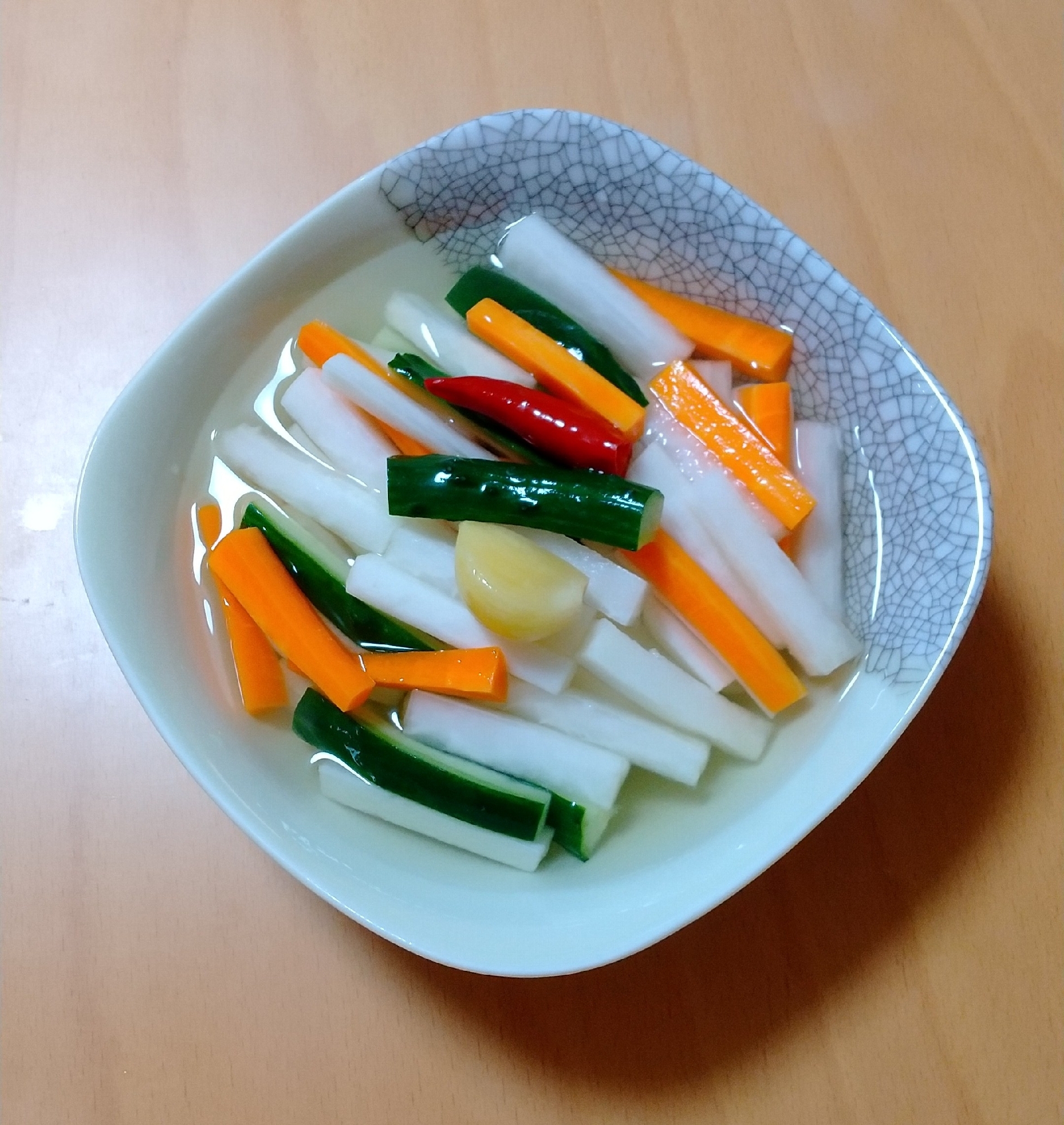 ３色野菜のお漬け物