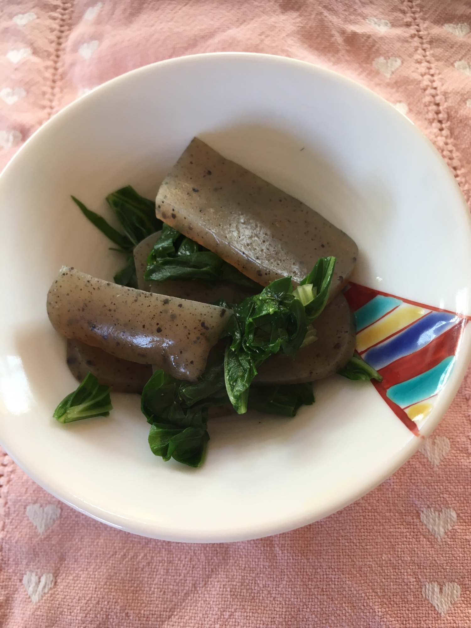 セロリと蒟蒻の炒め煮