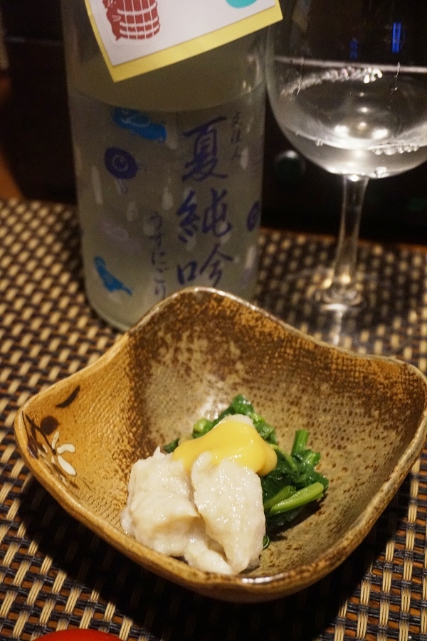 【千葉食材】蒸しタコ卵の酢味噌がけ