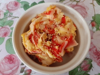 簡単！カニカマでカニ玉丼★