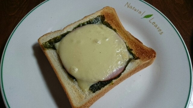 海苔ハムチーズトースト