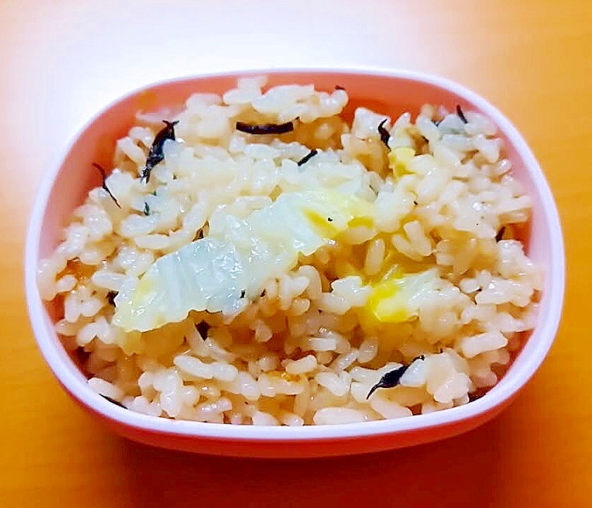 ひじきと白菜の炊き込みご飯