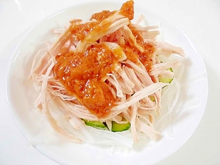 大根ときゅうりで 棒々鶏