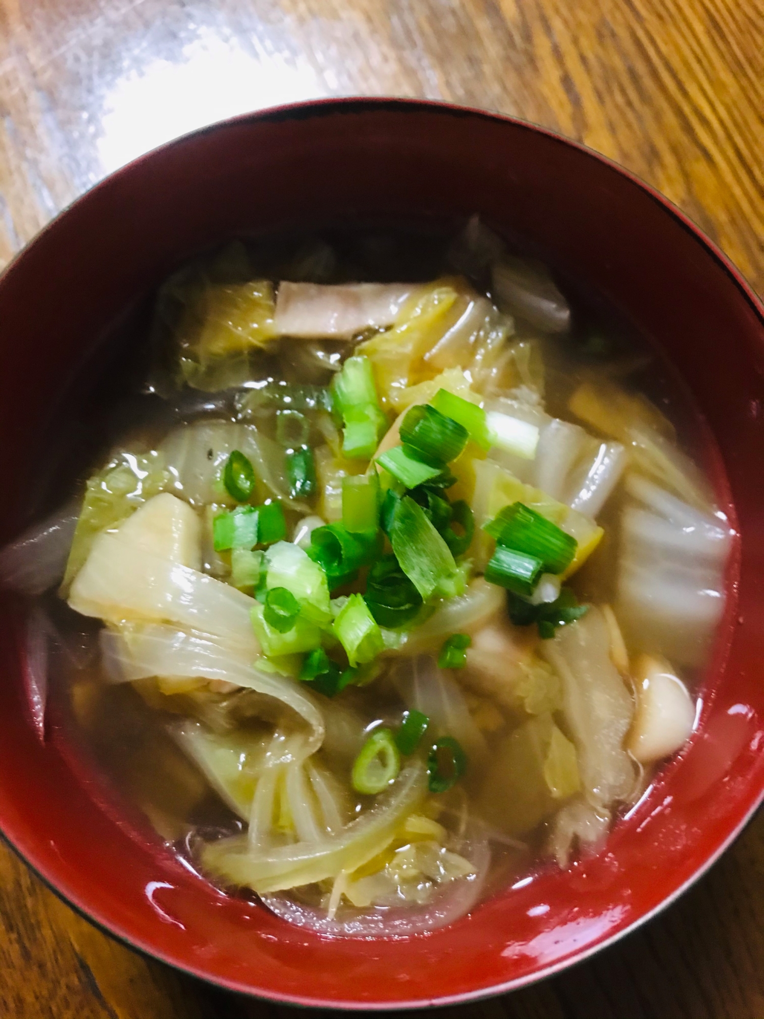 白菜と玉ねぎのスープ