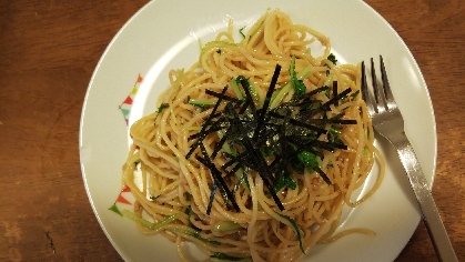 ツナと水菜の和風スパゲッティ