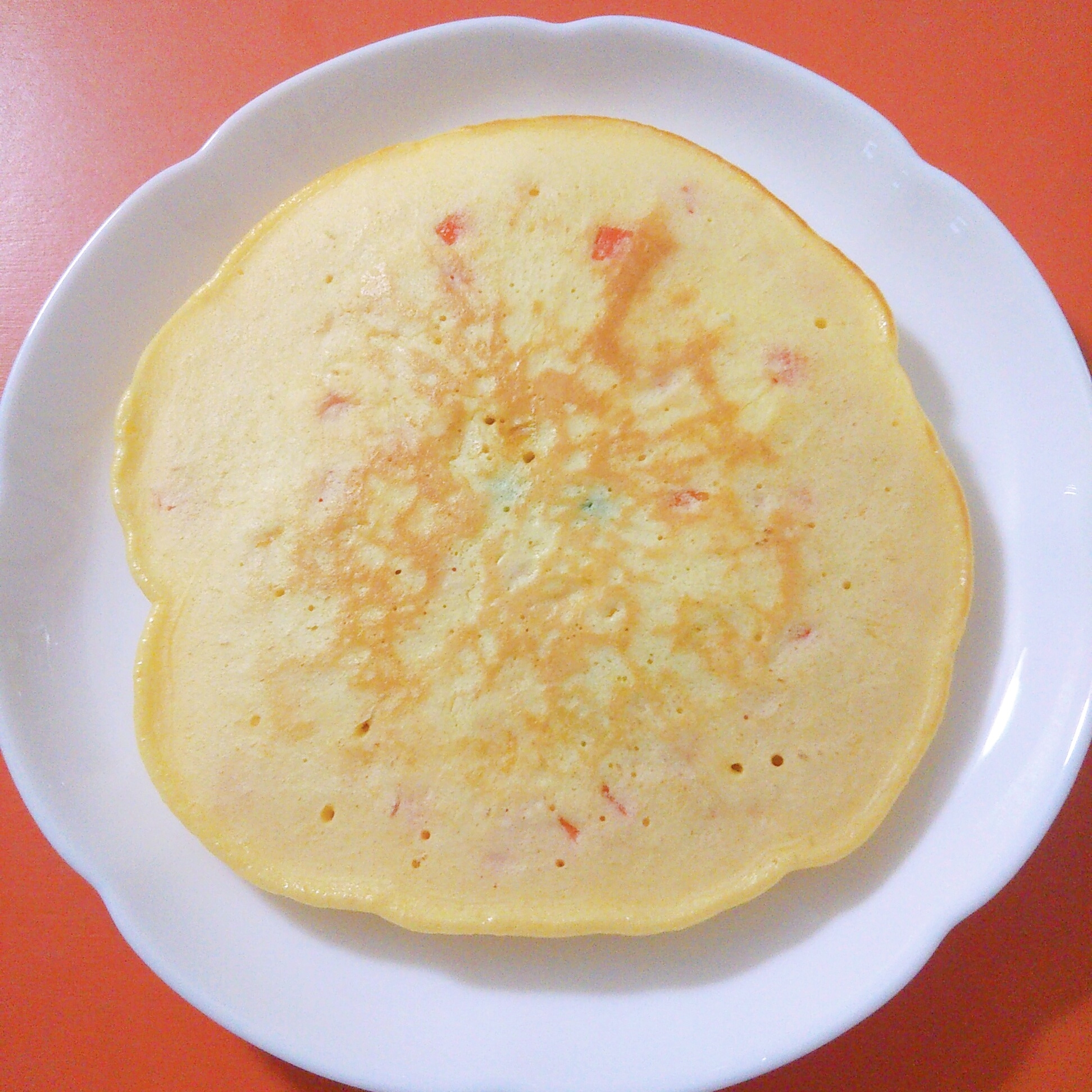 ミックスベジタブルとチーズ入り☆ホットケーキ