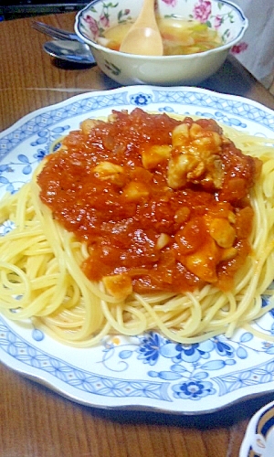 トマト缶で本格的☆トマトソースのスパゲティ