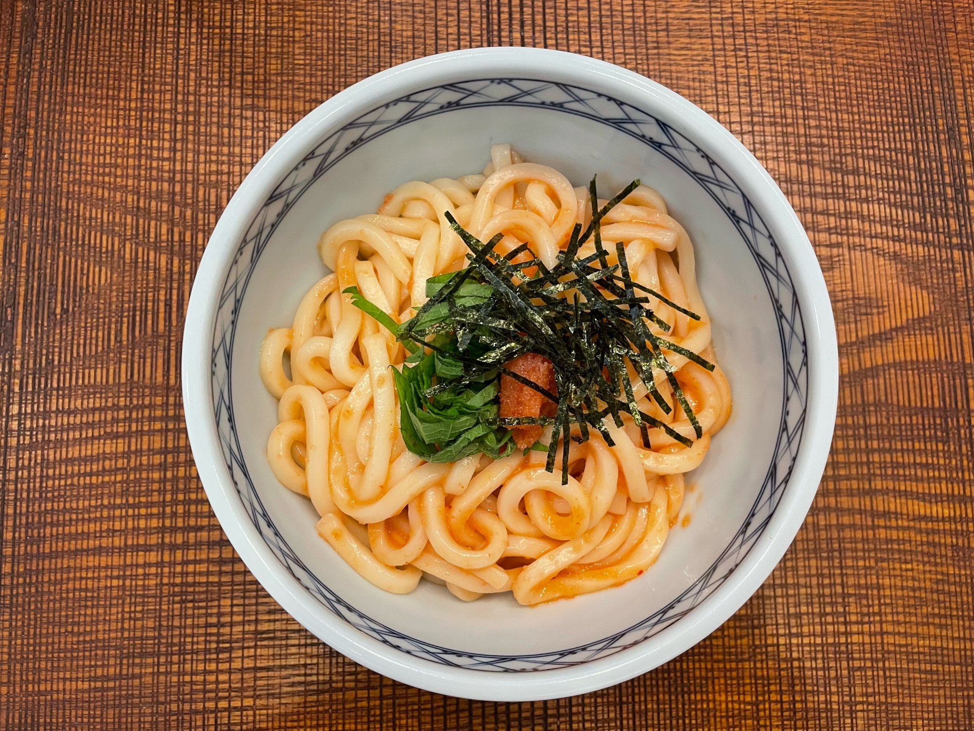 パスタソースを使う！和えて簡単！明太うどん！