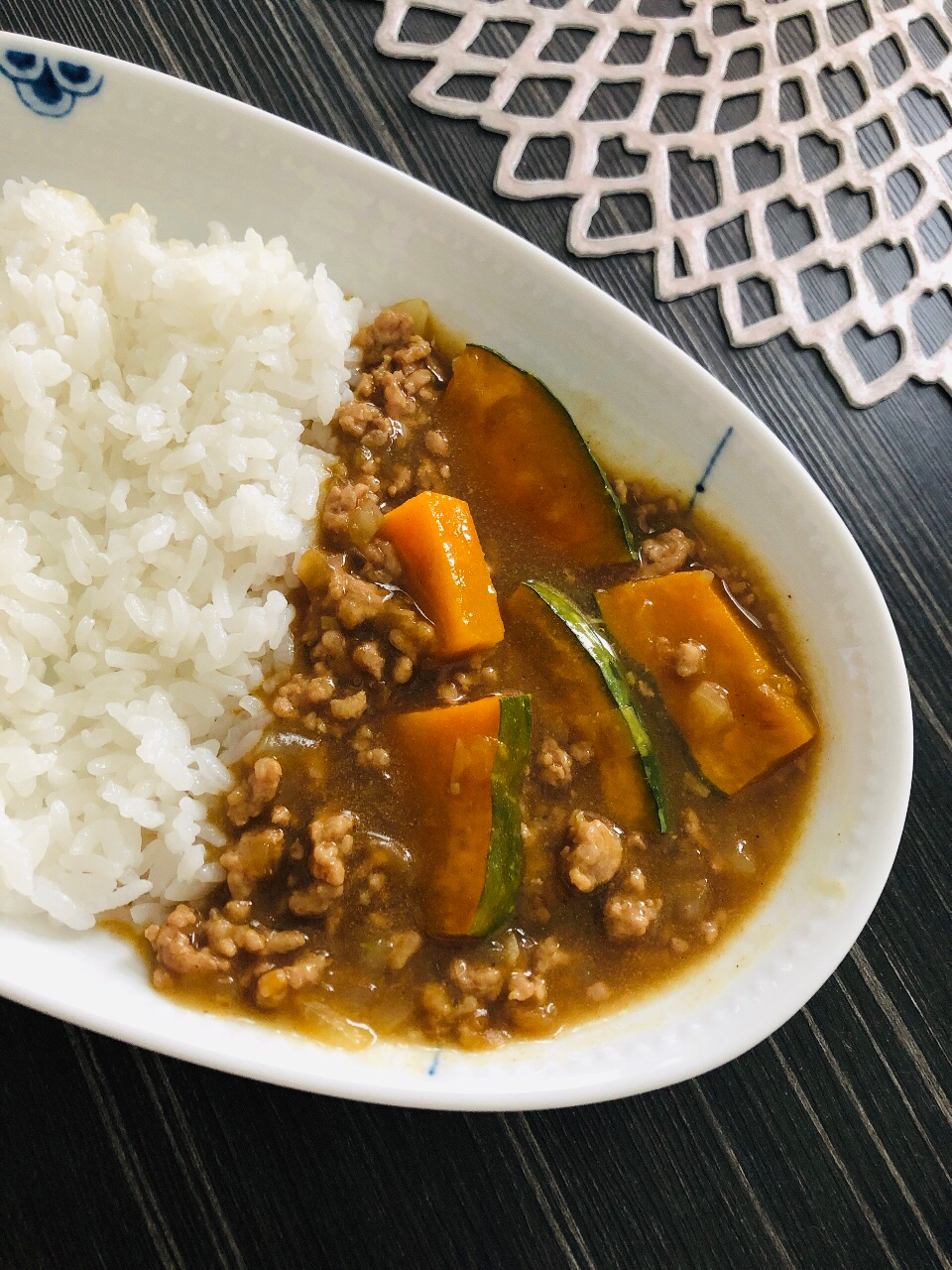 ほっこり甘さ際立つ☆ひき肉とかぼちゃのカレー