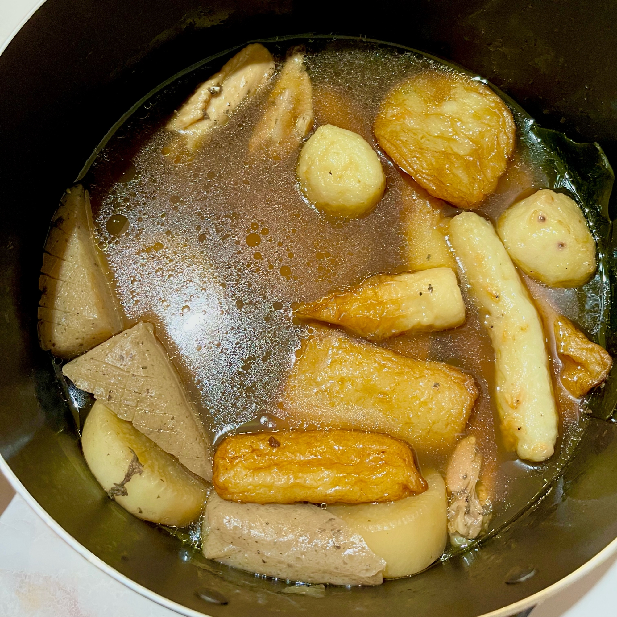味が染みて美味しいおでん