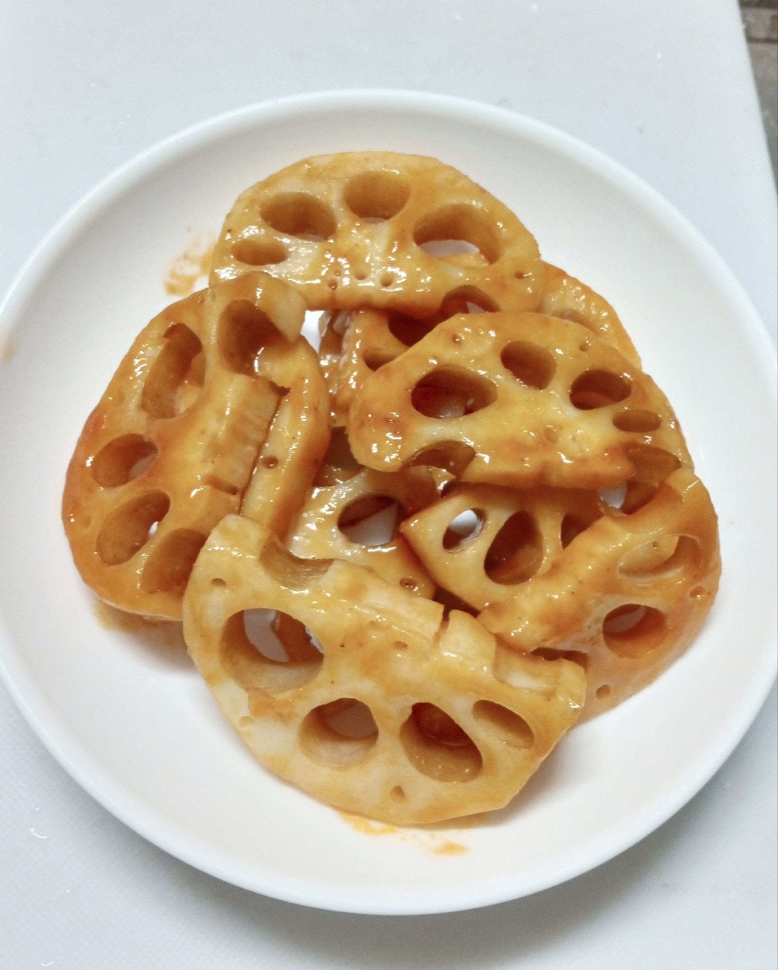 れんこんの甘辛焼き