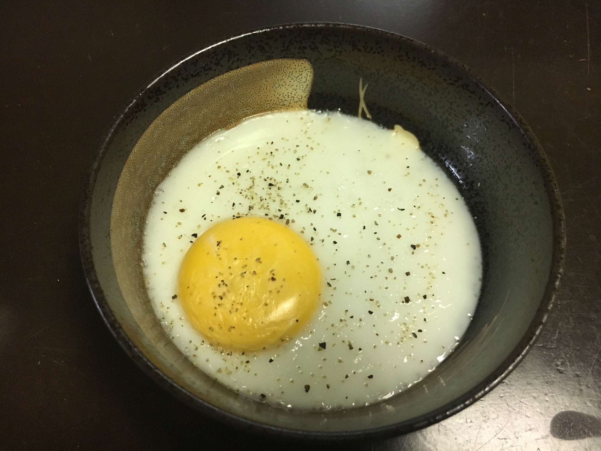 時短。炊飯器で目玉焼き風。