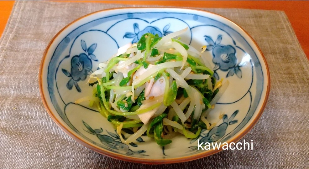 もやしと豆苗の中華風サラダ♡