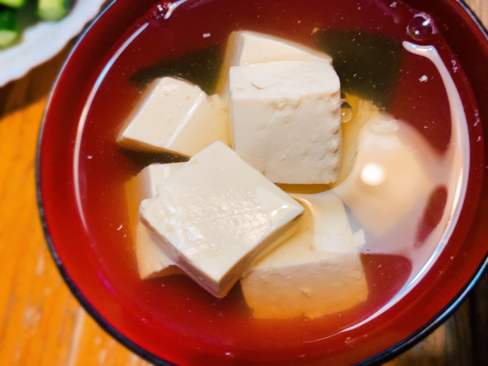 味噌が無い時に！夏にあっさり和風出汁スープ