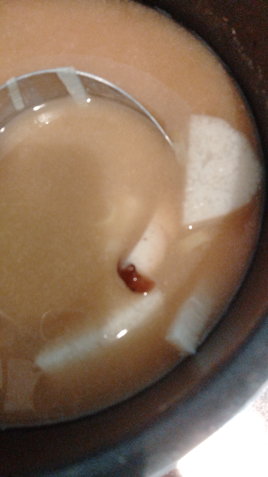 長芋と椎茸のお味噌汁