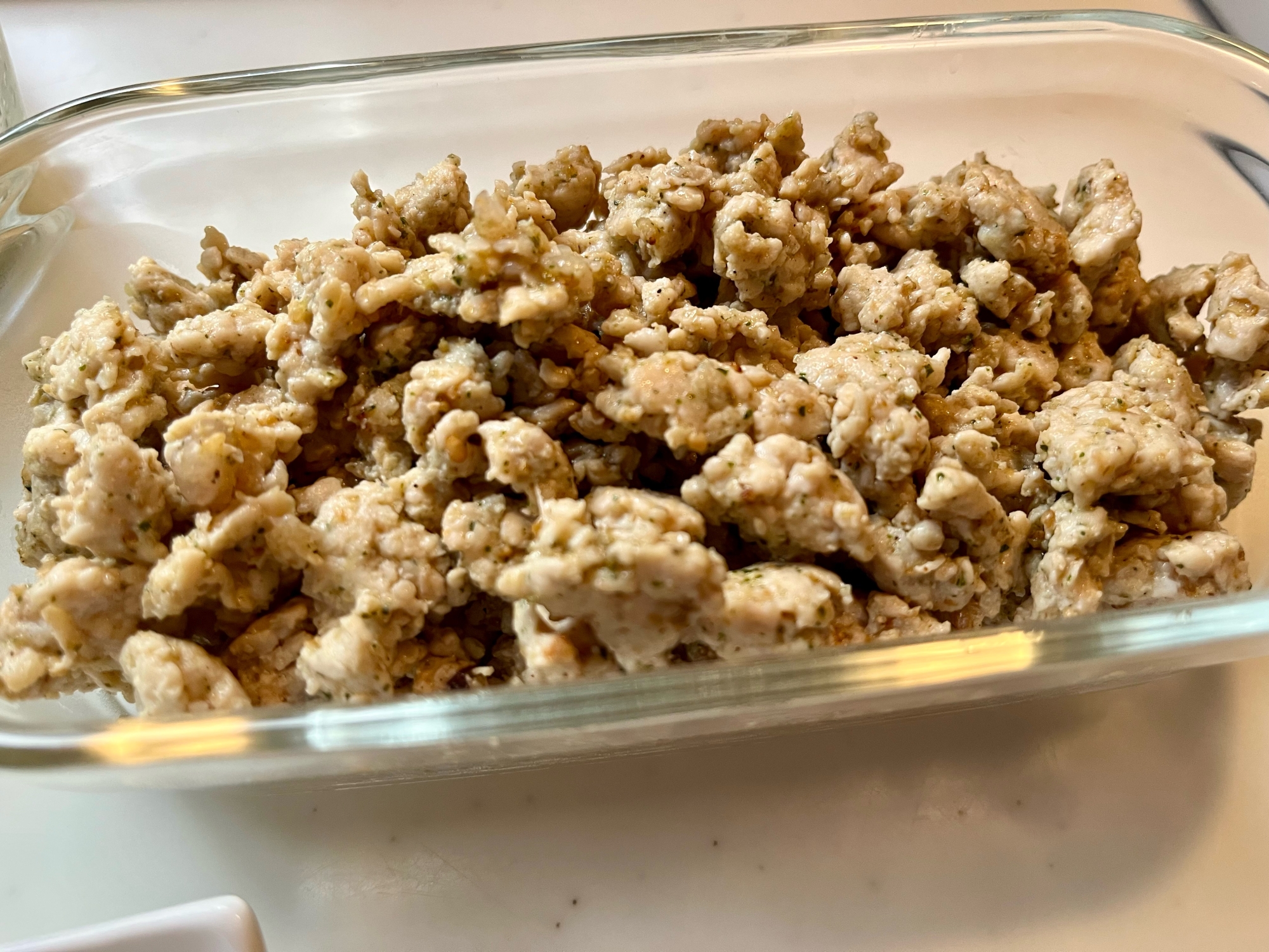 大葉ジェノベーゼの鶏そぼろ