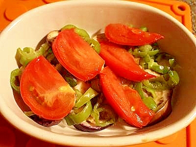 素朴なイタリアン♪　茄子＆ピーマン＆トマト焼き