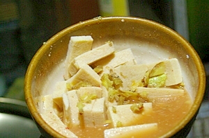 高野豆腐の生姜ケチャ煮